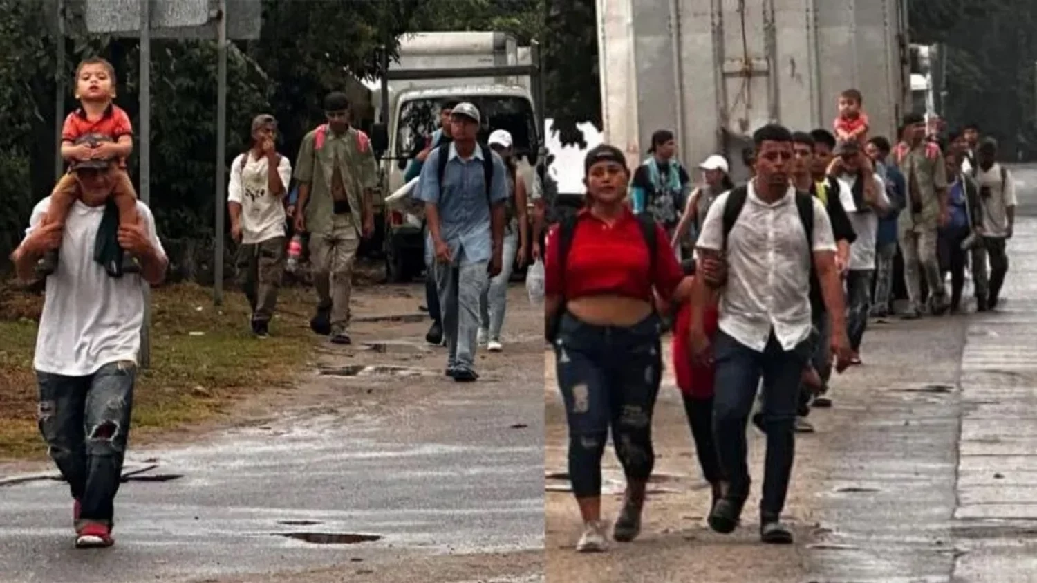 De Honduras hacia Estados Unidos Primera caravana de migrantes en