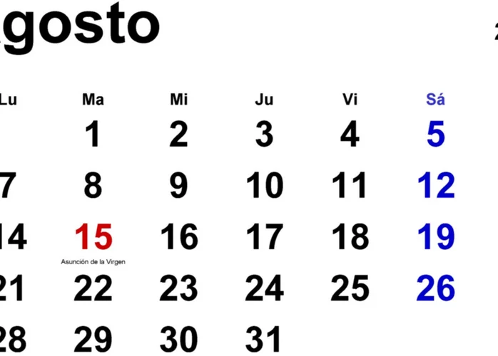 Fin de semana largo de agosto: cuándo cae el próximo feriado