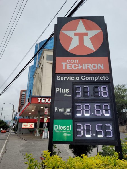 Nuevo precio de la gasolina.