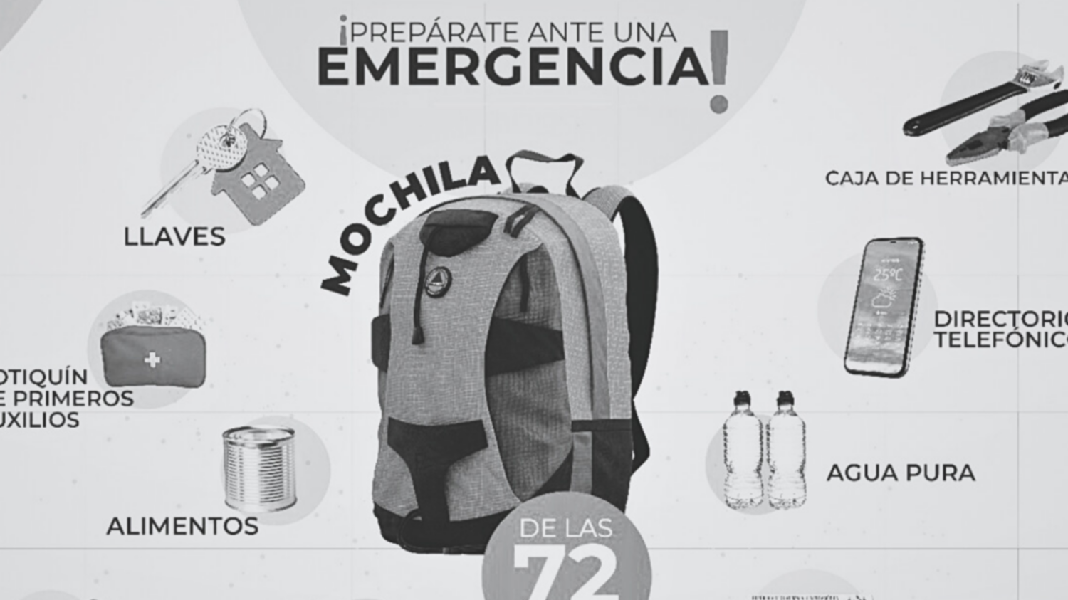 La mochila de 72 horas sale